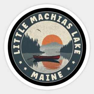 Little Machias Lake Maine Sunset Sticker